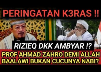 Prof Dr KH Ahmad Zahro: Demi Allah Ba ‘Alwi Bukan Cucu Nabi