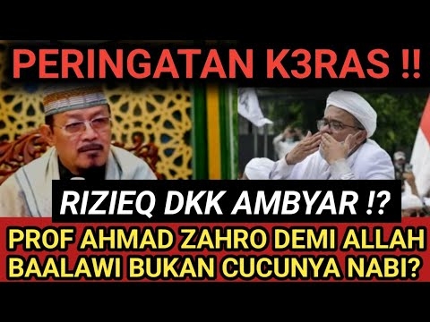 Prof Dr KH Ahmad Zahro: Demi Allah Ba ‘Alwi Bukan Cucu Nabi
