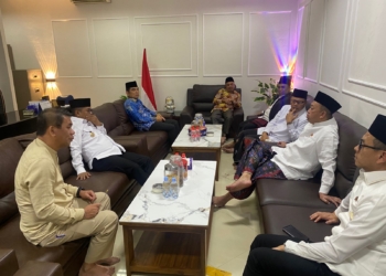Silaturahim Menteri ATR/BPN Nusron Wahid dan Gubernur Banten ke Kantor DMI Provinsi Banten