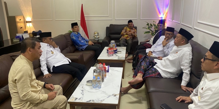 Silaturahim Menteri ATR/BPN Nusron Wahid dan Gubernur Banten ke Kantor DMI Provinsi Banten