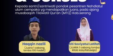 Pesantren Nahdlatul Ulum Sabet Seluruh Juara Kitab Kasyifatussaja pada MTQ ke-55 Kabupaten Serang 2026