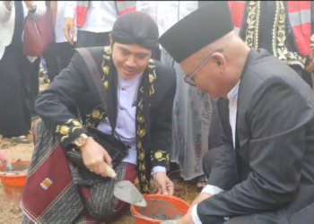 Pembangunan Museum Raden Aria Wangsakara: R.Tb. M. Nurfadhil Tirtayasa Bersama KH. Taqiyudin Turut Serta Dalam Peletakan Batu Pertama